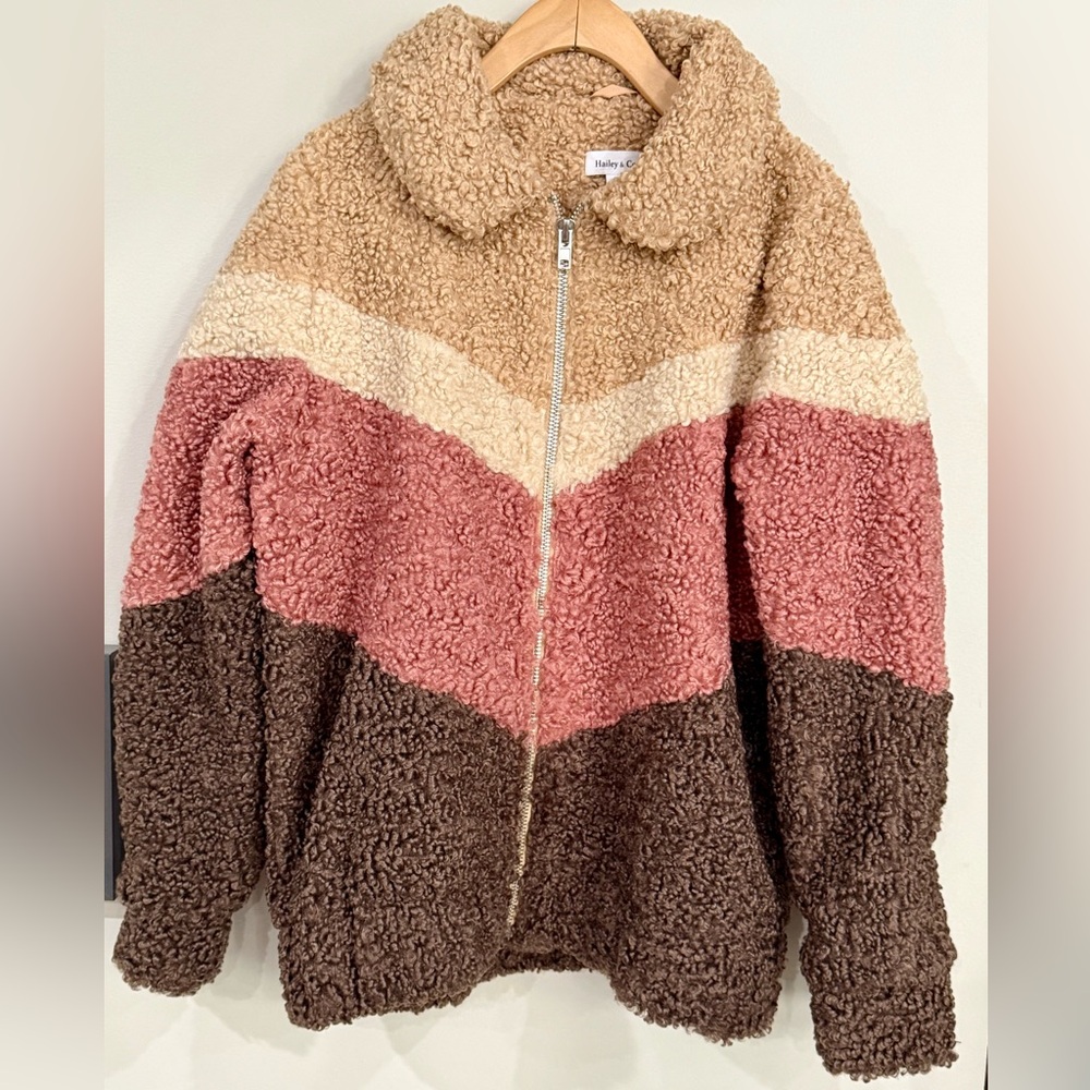 Colorblock Sherpa Jacket